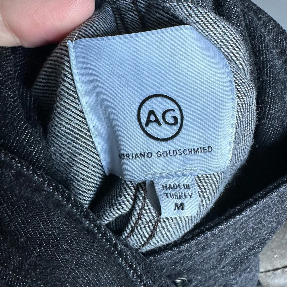 AG Jeans Denim Mock Neck Jacket Size Medium - Picture 2 of 7